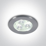 Точечный светильник ONE Light 3W LED Glass Lens Aluminium 10103N/AL/W/35