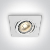 Точковий світильник ONE Light Aluminium R111 Square 51110AB/W