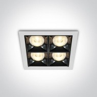Точечный светильник ONE Light Mirror Square Boxes 50406B/W/W