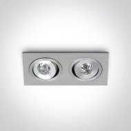 Точковий світильник ONE Light 1W Mini Square Natural Aluminium 51201AL/D/15