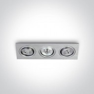 Точковий світильник ONE Light 1W Mini Square Natural Aluminium 51301AL/D/15