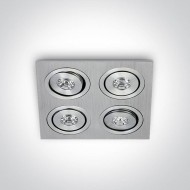 Точечный светильник ONE Light The 1W Mini Square Natural Aluminium 51401AL/D/15