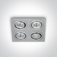 Точковий світильник ONE Light 1W Mini Square Natural Aluminium 51401AL/W/15