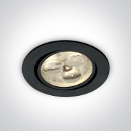 Точковий світильник ONE Light The 3x1W Glass Lens Spots 11103N/B/D/35