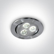 Точечный светильник ONE Light The 3xLED Round Spots Aluminium 11303L/AL/D/35