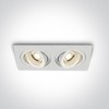 alt_imageТочечный светильник ONE Light The Dual Ring Range Aluminium 51205ABG/W