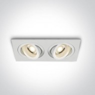 Точечный светильник ONE Light The Dual Ring Range Aluminium 51205ABG/W