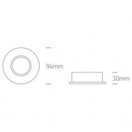 Точечный светильник ONE Light The Lock Ring Range Die cast 11105C/ABS