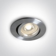 Точковий світильник ONE Light Round Clip in Range Aluminium 11105A1/AL