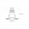 Точковий світильник ONE Light The Trimless Mini Range Aluminium 10103BTR/BS/W alt_image