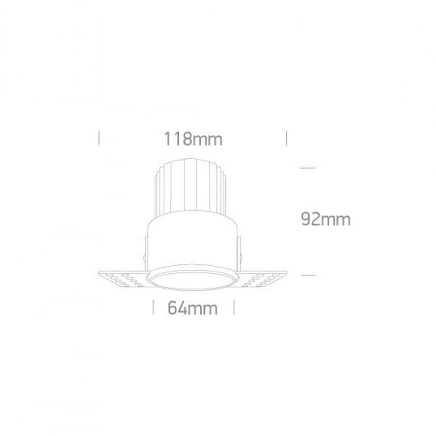 Точковий світильник ONE Light The Trimless Mini Range Aluminium 10112BTR/BS/W