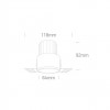 Точечный светильник ONE Light The Trimless Mini Range Aluminium 10112BTR/W/W alt_image