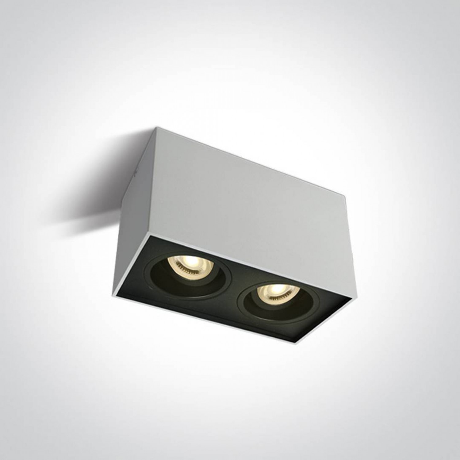 alt_image Точковий світильник ONE Light GU10 Adjustable Square Cylinders Aluminium 12205YA/W