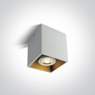 Точечный светильник ONE Light GU10 Decorative Square Cylinders Aluminium 12105TA/W