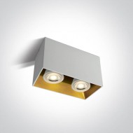 Точечный светильник ONE Light GU10 Decorative Square Cylinders Aluminium 12205TA/W