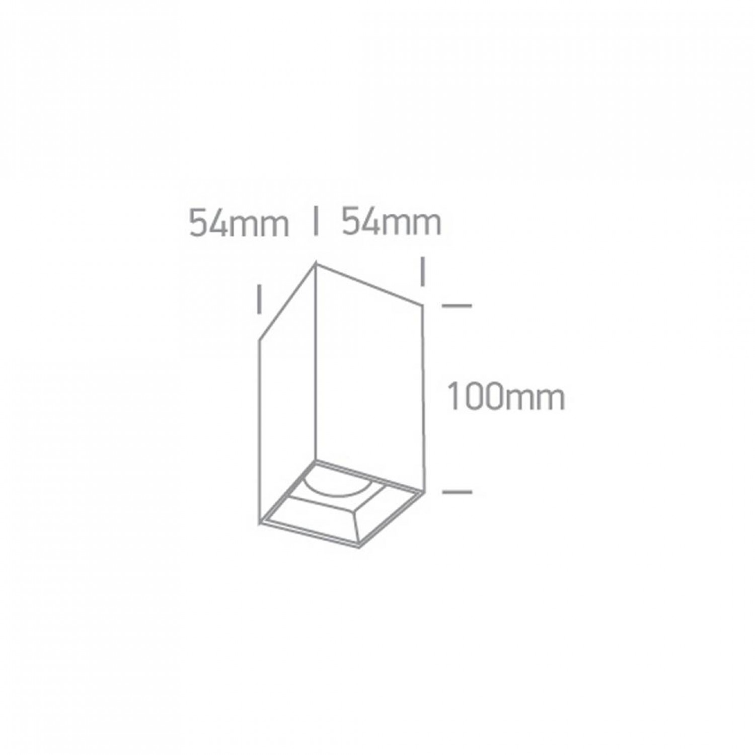 Точковий світильник ONE Light Surface Shop Square Boxes Aluminium 12107B/W/W
