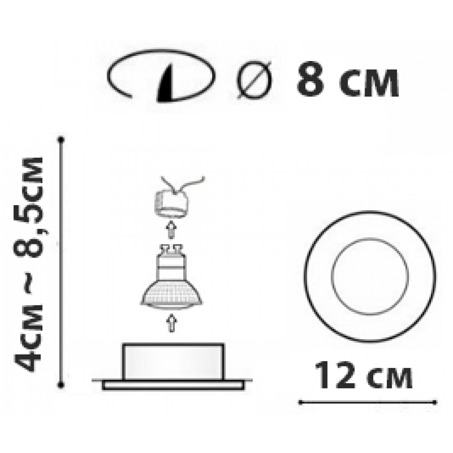 Точечный светильник Friendlylight Capo White FL1090