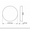 Точечный светильник videx 15W 4100K  VL-DLFR-154 alt_image