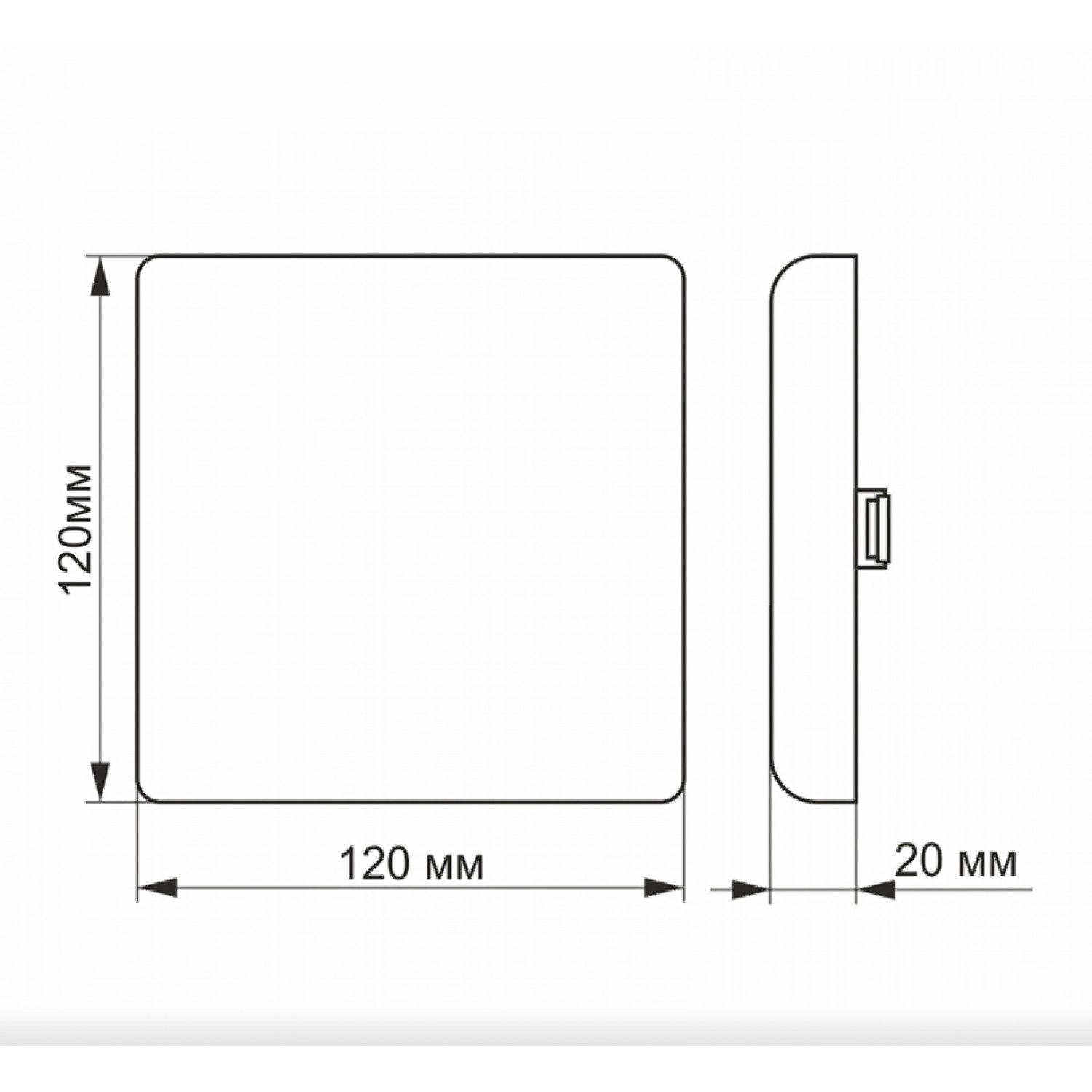 Точечный светильник videx 15W 4100K  VL-DLFS-154