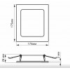 Точечный светильник videx 16W 5000K VL-DLBS-165 alt_image