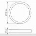 Точечный светильник videx 18W 5000K Black VL-DLRS-185B