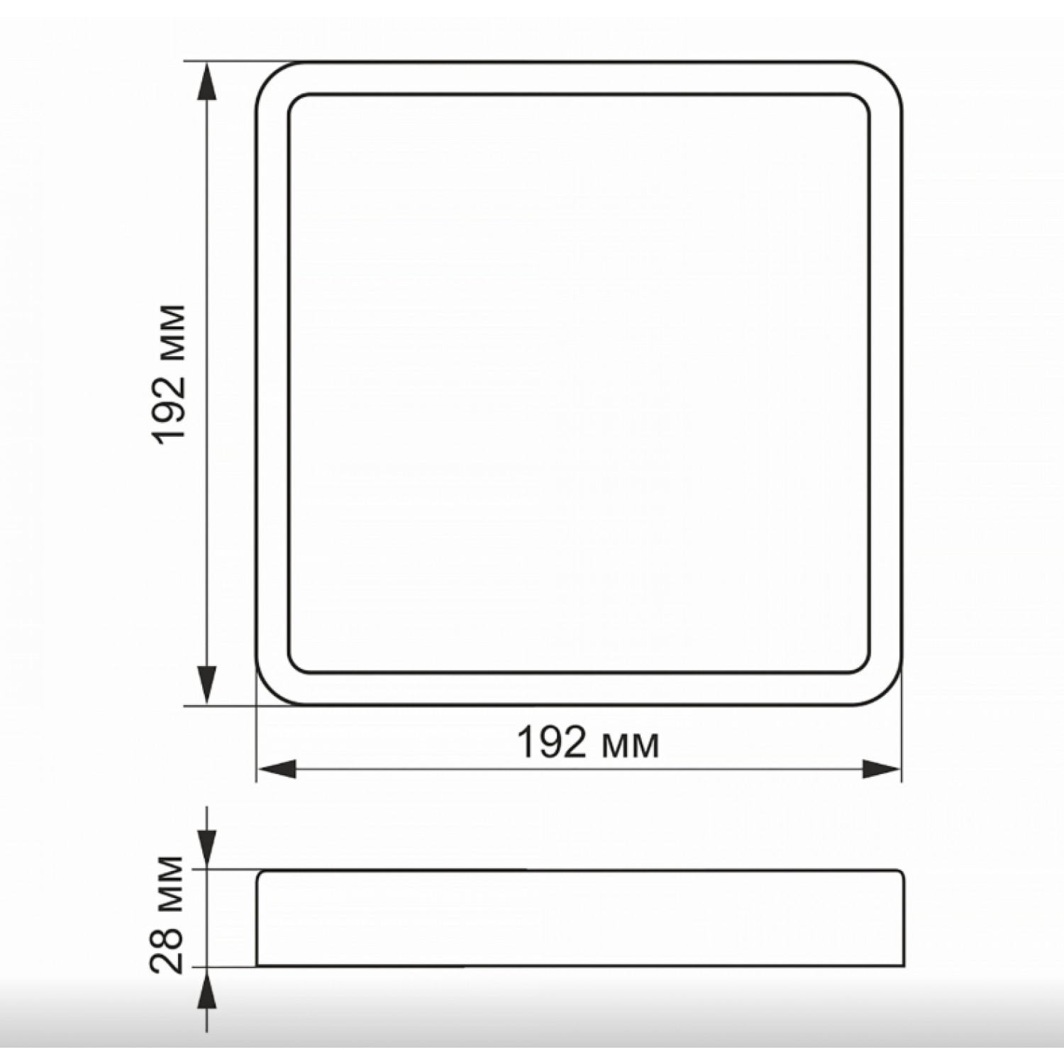 Точечный светильник videx 18W 5000K Black VL-DLSS-185B