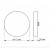 Точечный светильник videx 24W 4100K  VL-DLFR-244 alt_image