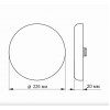 Точечный светильник videx 33W 4100K  VL-DLFR-334 alt_image