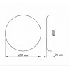 Точечный светильник videx 9W 4100K  VL-DLFR-094 alt_image