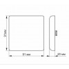 Точечный светильник videx 9W 4100K  VL-DLFS-094 alt_image