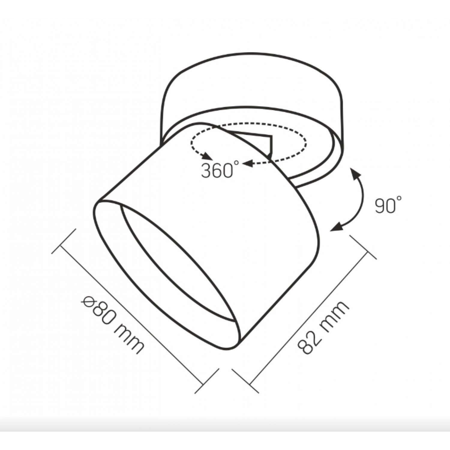 Точечный светильник videx  VL-SPF18B-W