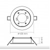 Точечный светильник videx  VL-SPF27R-B alt_image