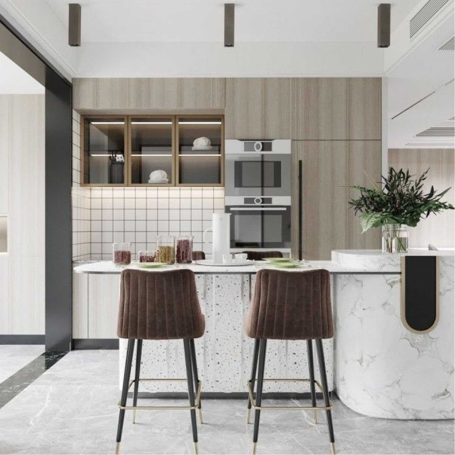 Точечный светильник Italux Ander  CLN-28394-L-BRO