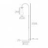Торшер COSMOLight BOW F01145BK фото 3 Торшер COSMOLight BOW F01145BK alt_image