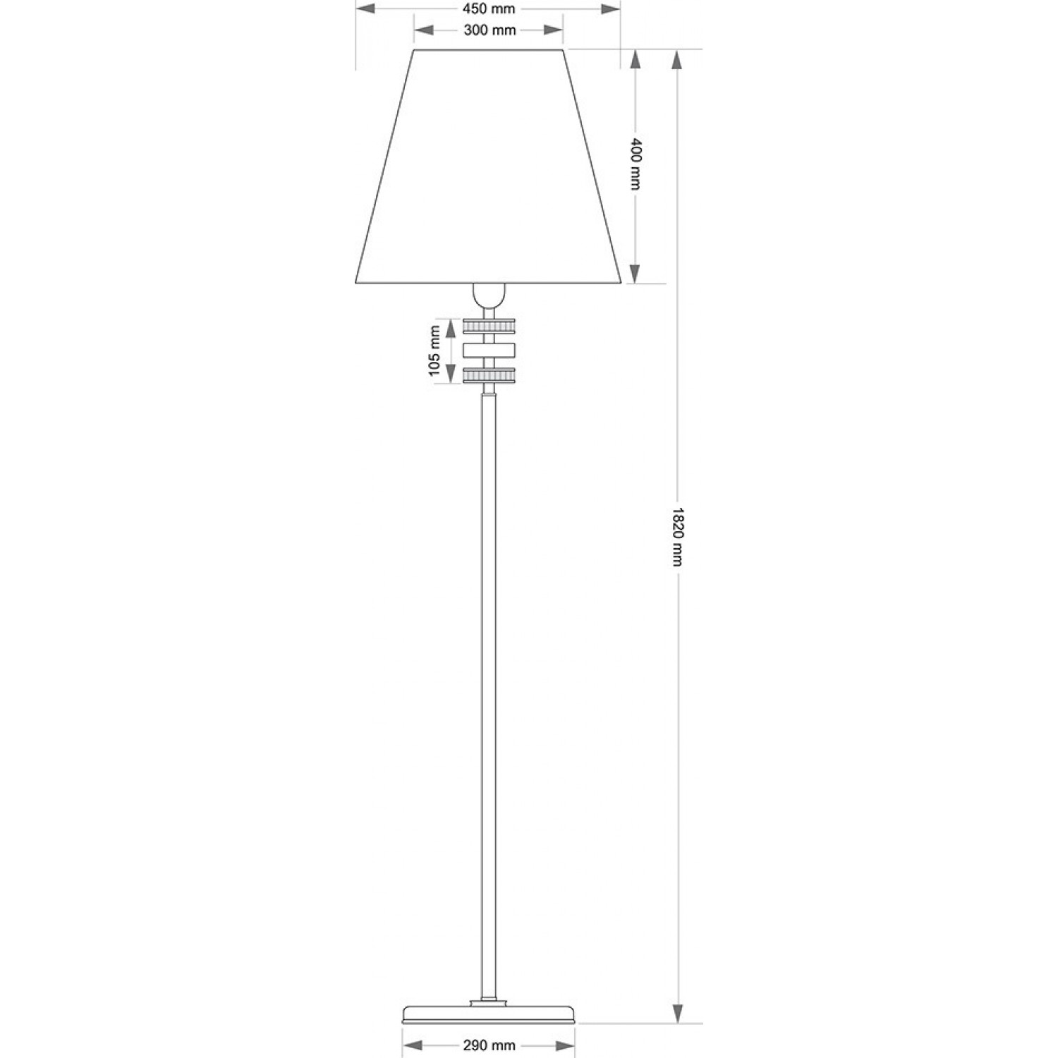 Торшер Kutek Adria ADR-LS-1(ZMA)2 фото 3 Торшер Kutek Adria ADR-LS-1(ZMA)2