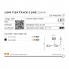 Трековый светильник AZzardo LUMI FLEX TRACK 3LINE 5W 3000K BK AZ4559 alt_image