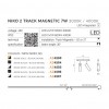 Трековий світильник AZzardo NIKO 2 TRACK MAGNETIC 2x7W 3000K GO/BK AZ4588 alt_image