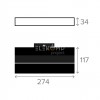 Трековый светильник Elekomp Track Светильник Книга 120° 2700К-5700K WIFI / Tunable White 246290 alt_image