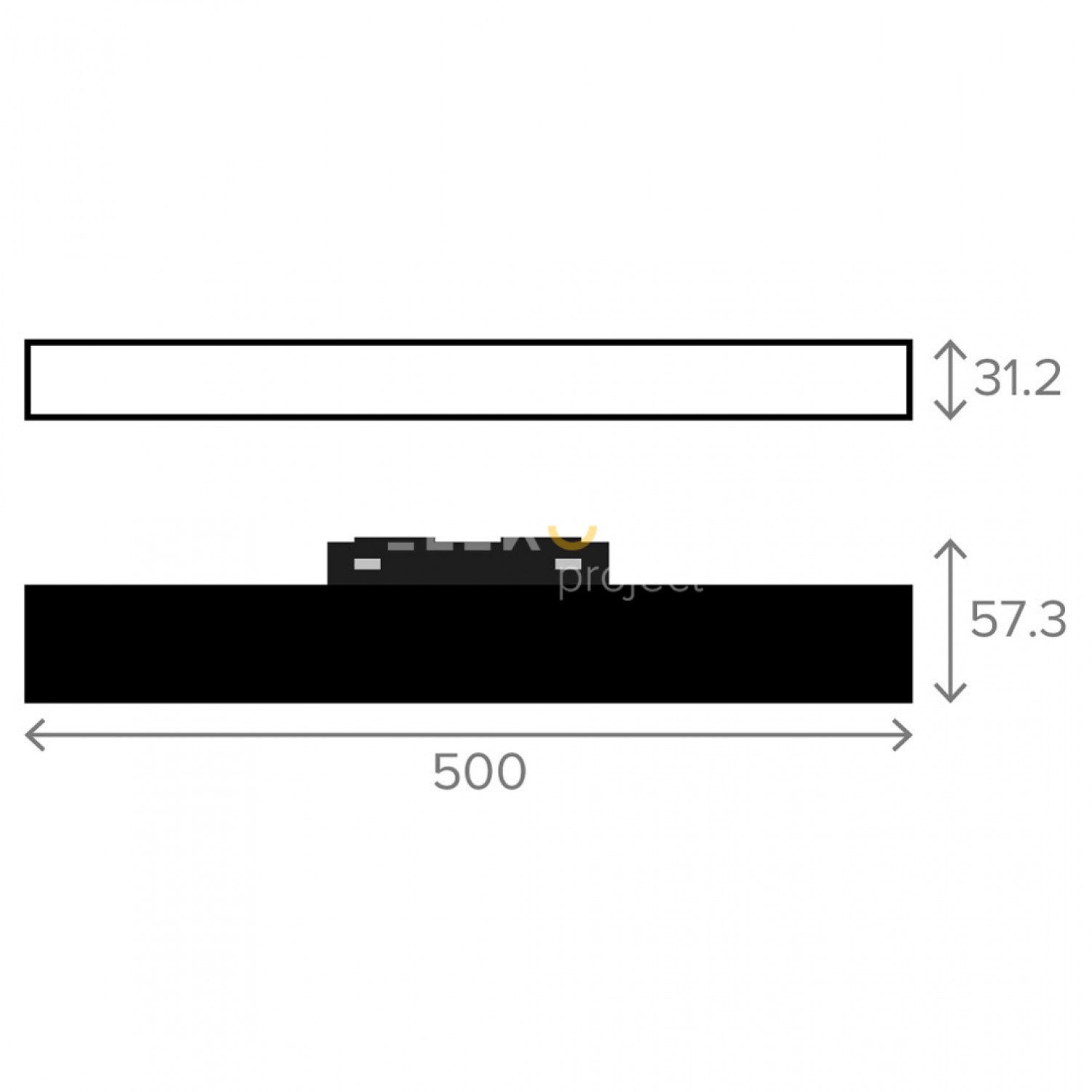 Трековый светильник 36 Elekomp Track Светильник Лiнiя N120° 2700К-5700K WIFI / Tunable White 246302