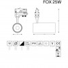 Трековый светильник Ideal Lux Fox 25w cri80 35° 4000k 267791 alt_image