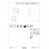 Трековый светильник Ideal Lux FOX 15W CRI80 41° 3000K BK 250427 alt_image