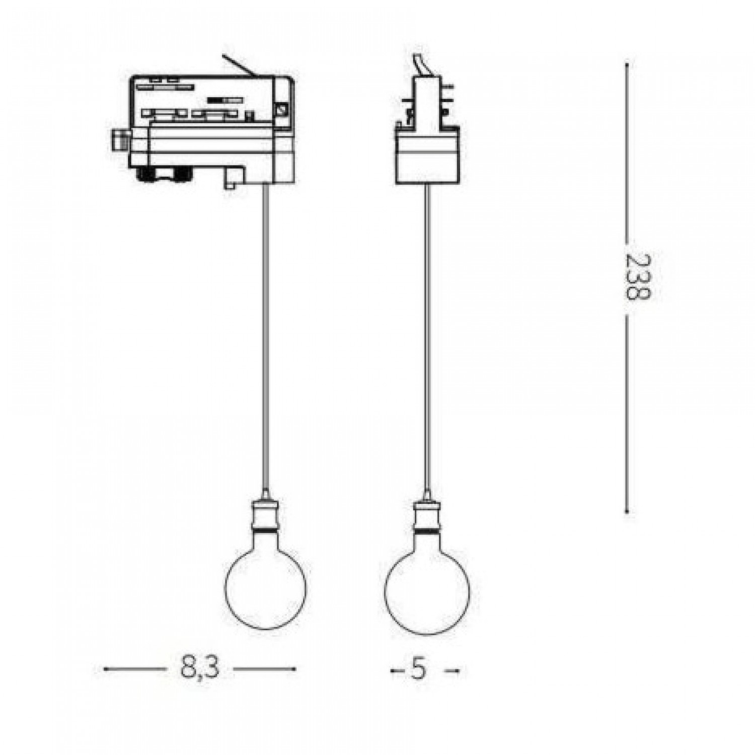 Трековый светильник Ideal Lux FRIDA TRACK NERO 231754