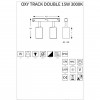 Трековый светильник Ideal Lux OXY TRACK DOUBLE 15W 3000K BK 224145 alt_image