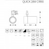 Трековый светильник Ideal Lux QUICK 28W CRI80 30° 3000K BK 1-10V 247885 alt_image