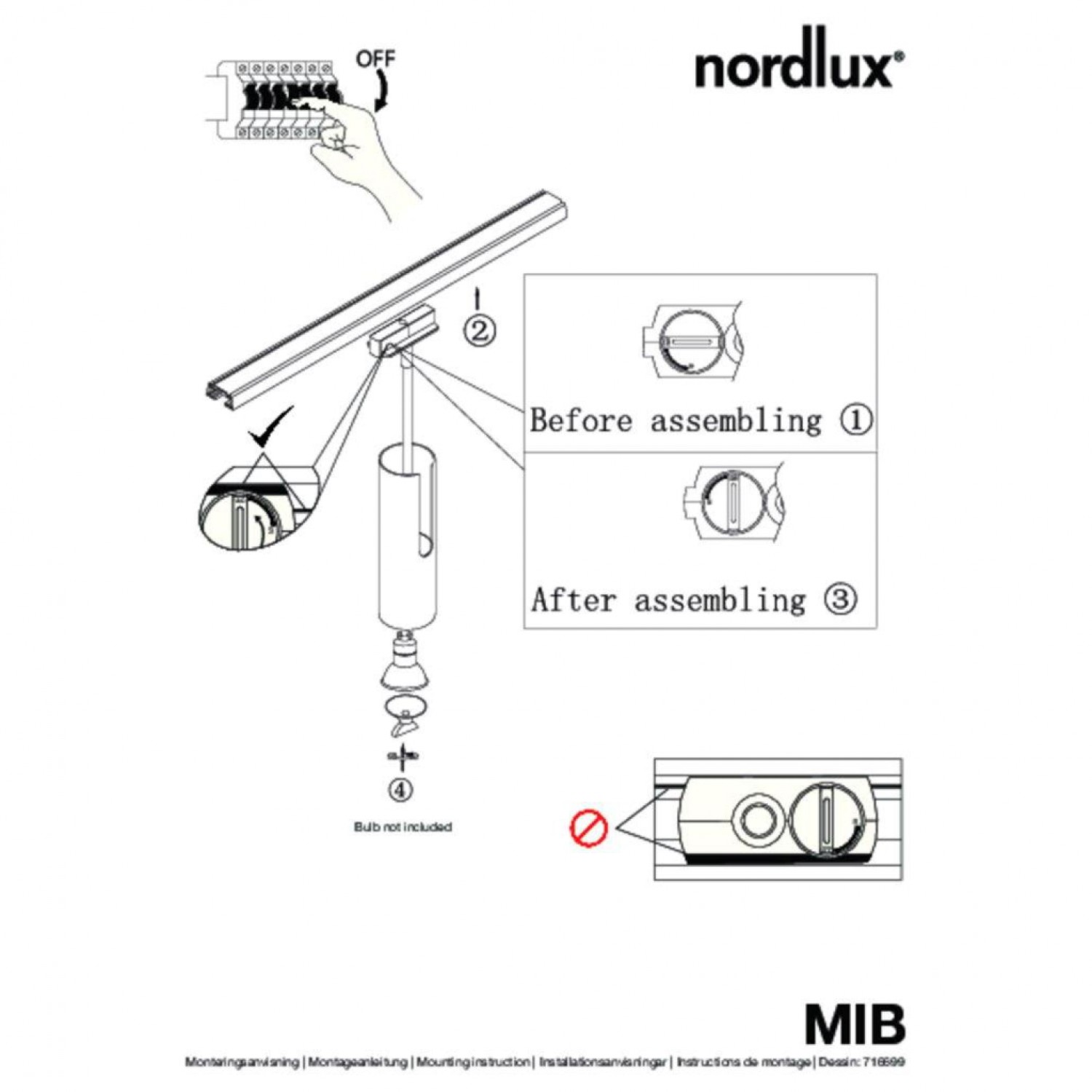 Трековый светильник Nordlux LinkMIB 71669901
