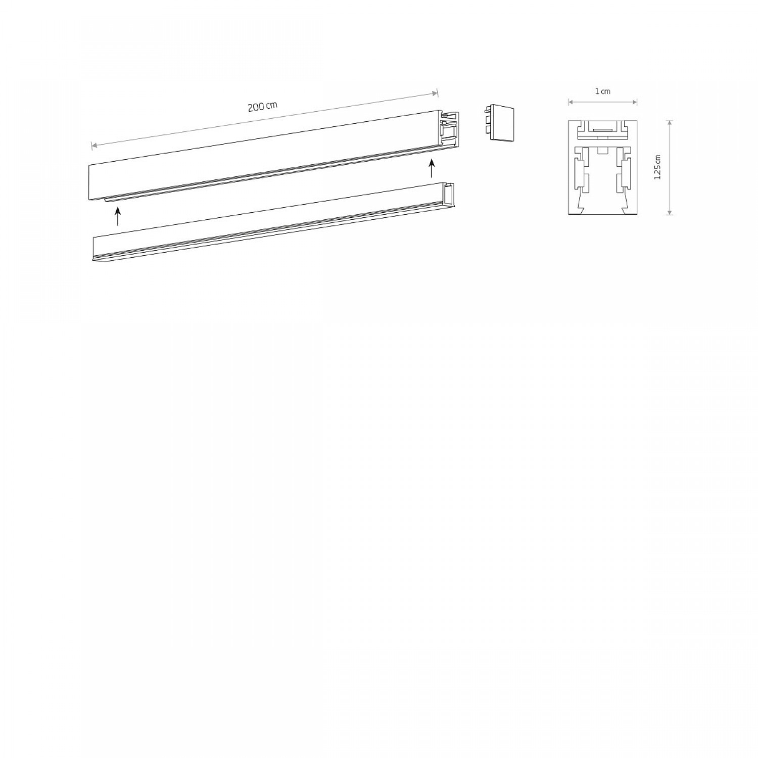 Трековый шинопровод Nowodvorski NANO-LVM 11725 фото 4 Трековый шинопровод Nowodvorski NANO-LVM 11725