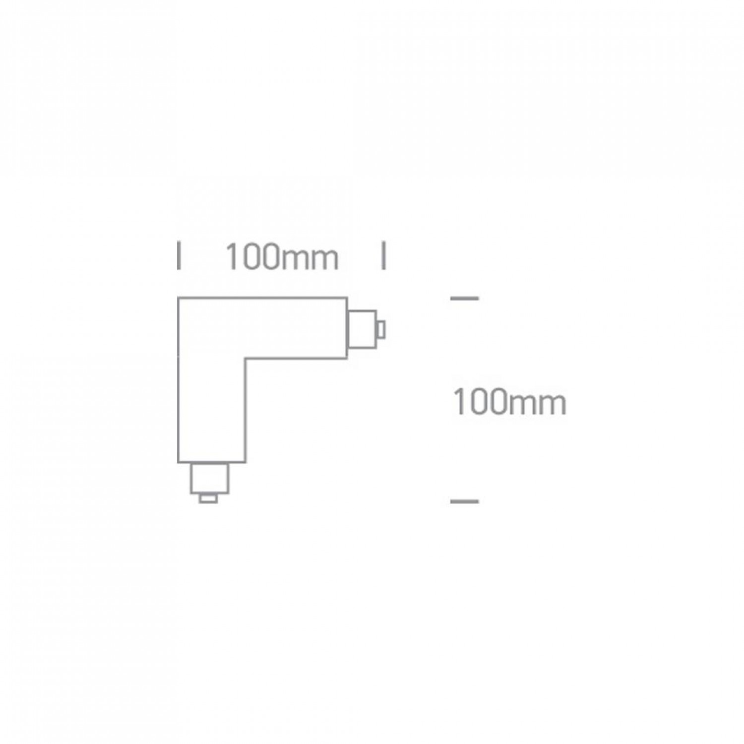 Угловой коннектор ONE Light Square Track Accessories 41012A/B/L