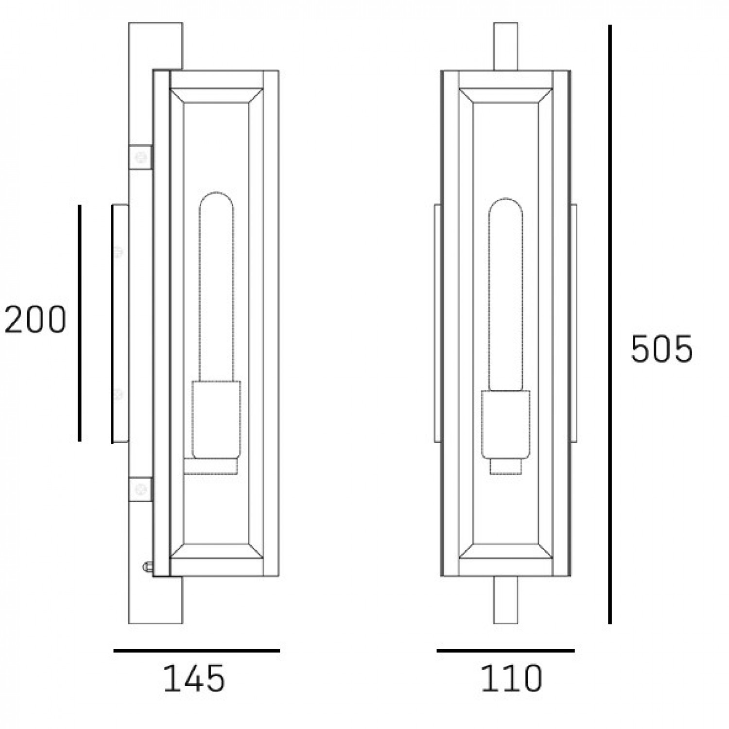 Уличный светильник COSMOLight DOVER W01088BK