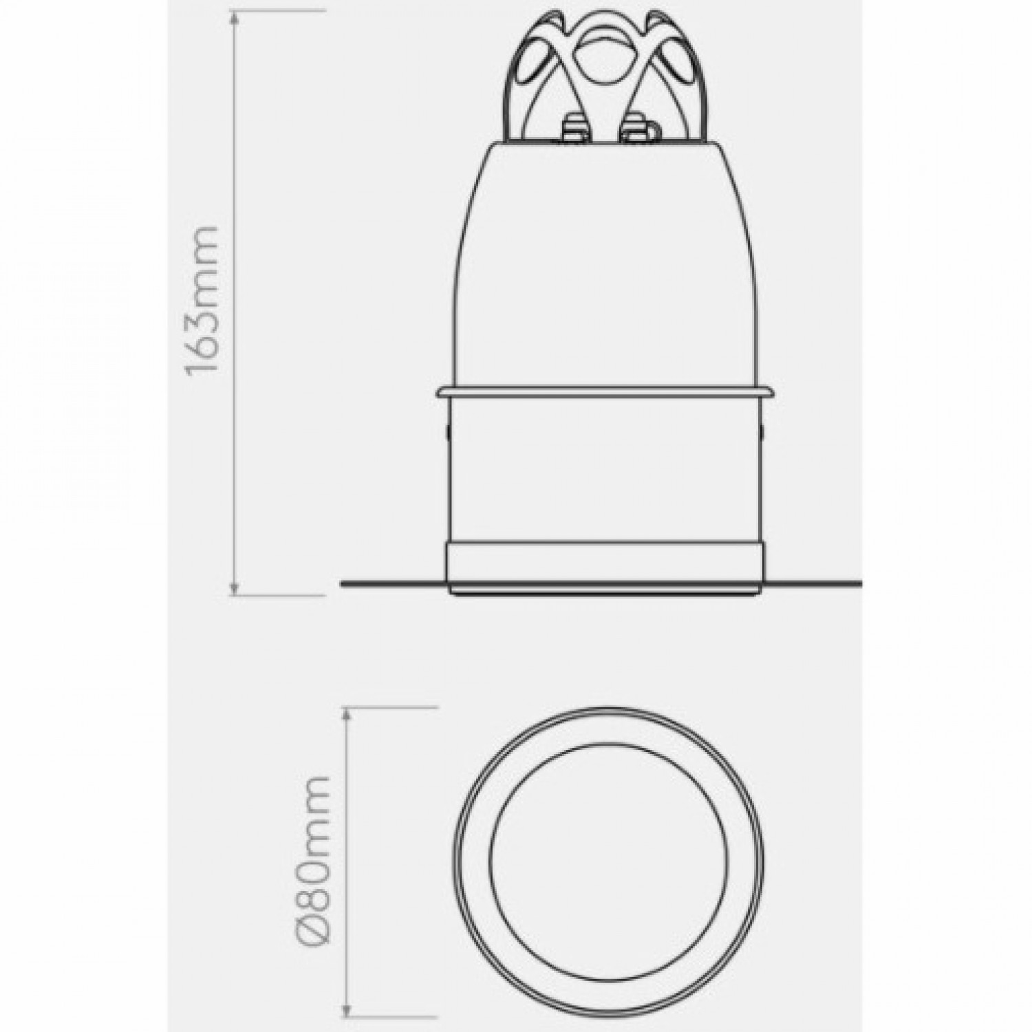 Врізний точковий світильник Astro Void 80 1392019