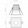 Врезной точечный светильник Astro Minima Square IP65 Fire-Rated LED 1249024 alt_image